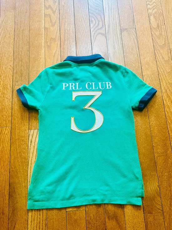 olo Ralph Lauren Boys Polo Shirt Size 4T Green PRL Club Big Pony - Picture 2 of 2